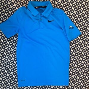 Nike Golf Blue Dri-FIT Polo Bay Hill logo